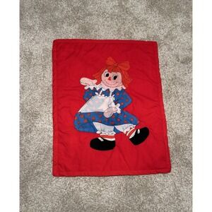 Vintage Bundle of 2 Raggedy Ann & Andy Baby Blankets